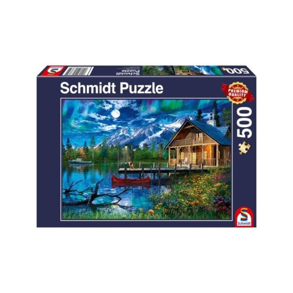 Bergsee im Mondlicht 500 Teile Schmidt Puzzle  58365