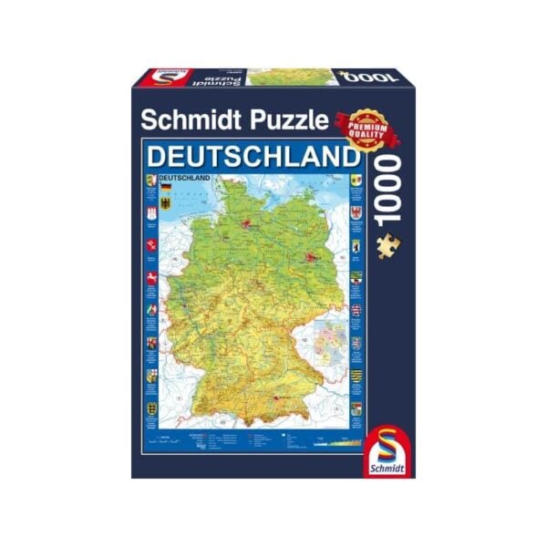 Deutschlandkarte 1000 Teile Puzzle Schmidt 58287