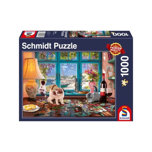 Am Puzzletisch 1000 Teile Puzzle Schmidt 58344