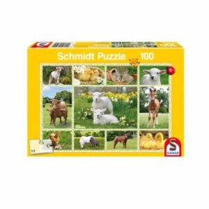 Tierkinder auf dem Bauernhof 100 Teile Puzzle 56194