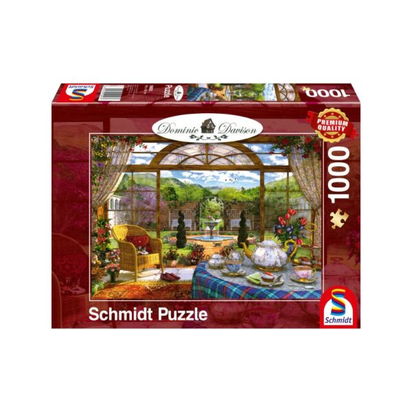 Blick aus dem Wintergarten 1000 Teile Puzzle schmidt 59593