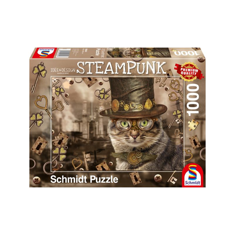 Steampunk Katze 1000 Teile Puzzle Schmidt 59644