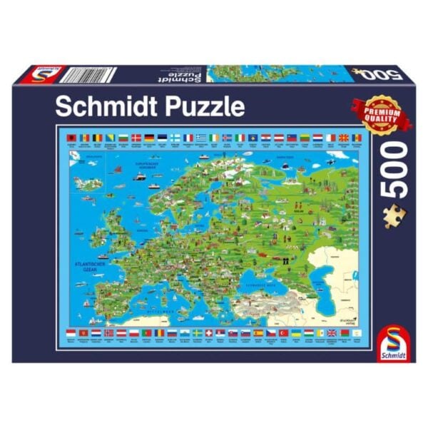 Europa entdecken 500 Teile Puzzle Schmidt 58373