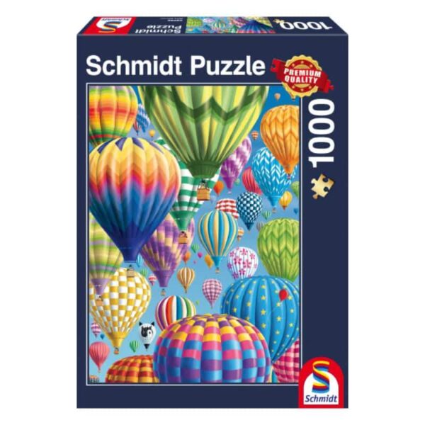 Bunte Ballone am Himmel 1000 Teile Schmidt Puzzle 58286