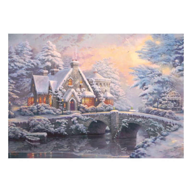 Winter in Lamplight Manour 2 x 1000 Teile Puzzle Schmidt 59468