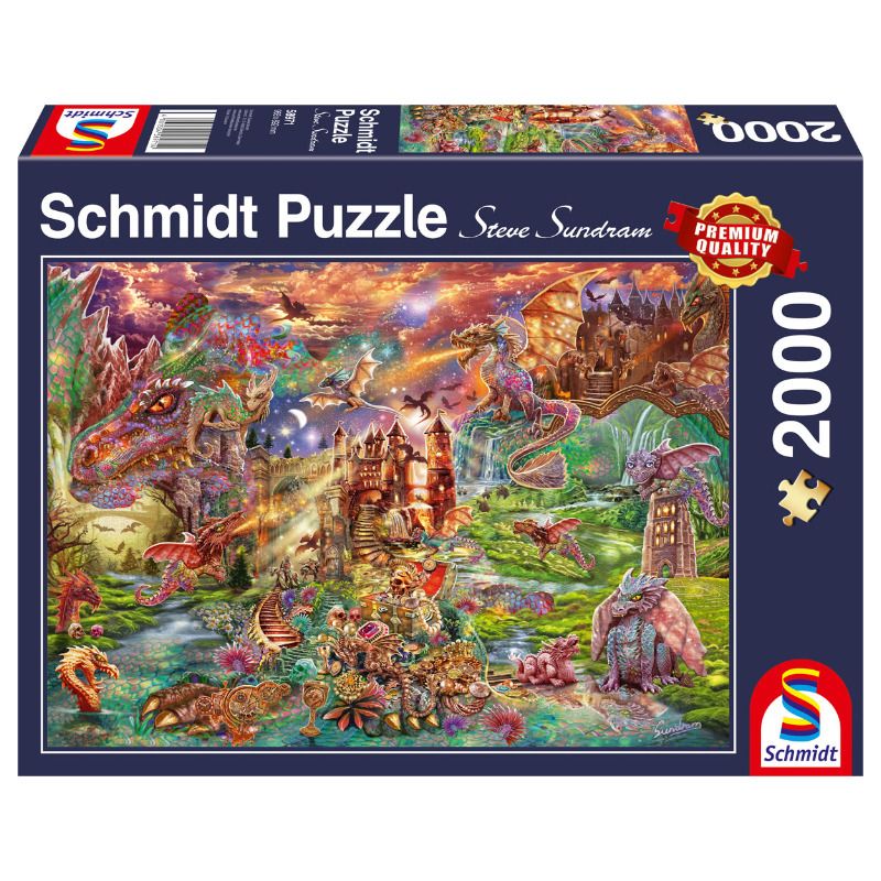 Der Schatz der Drachen 2000 Teile Puzzle Schmidt 58971