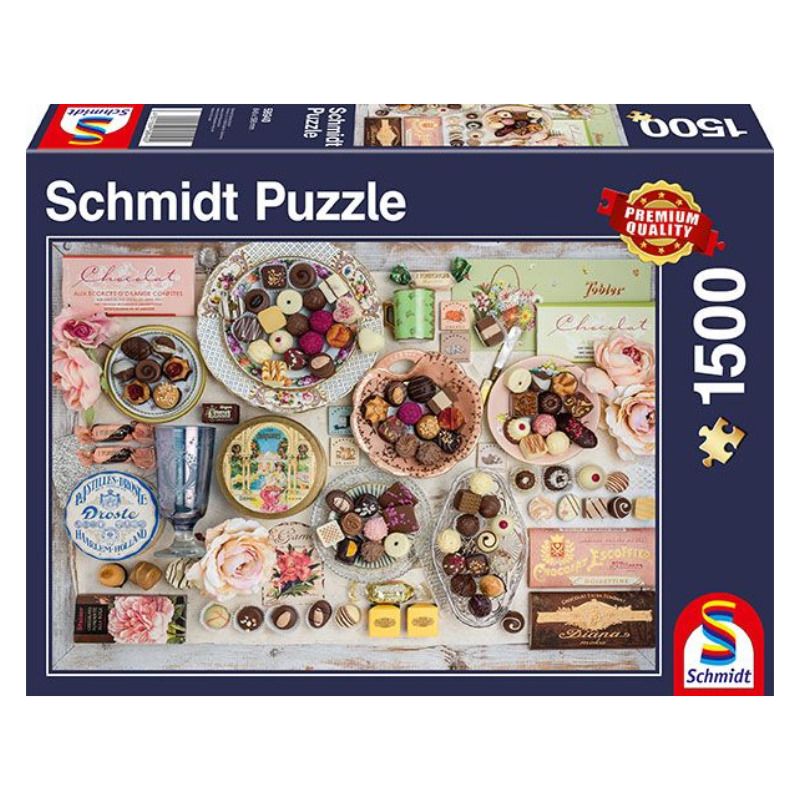 Nostalgie-Schokoladen 1500 Teile Puzzle Schmidt 58940