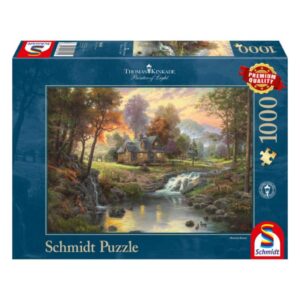 Holzhaus am Bach 1000 Teile Puzzle Schmidt 58445