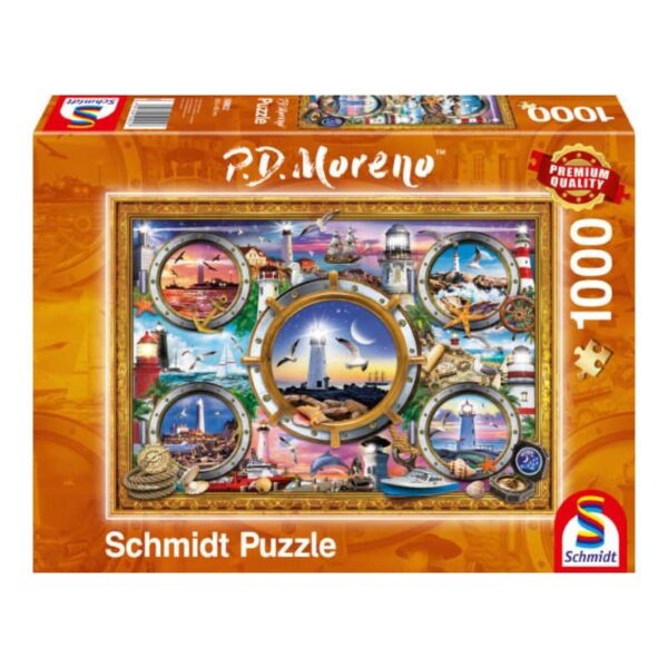 P.D. Moreno Leuchttürme 1000 Teile Puzzle Schmidt 59902
