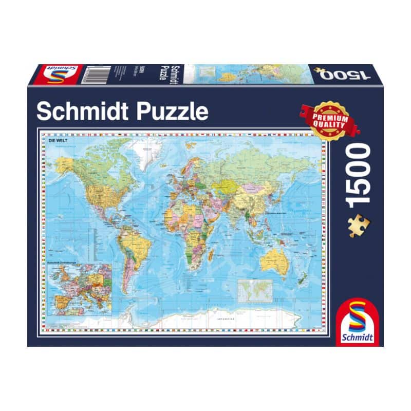 Die Welt 1500 Teile Puzzle Schmidt 58289