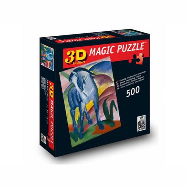 Blaues Pferd I 500 Teile 3 D Magic Puzzle