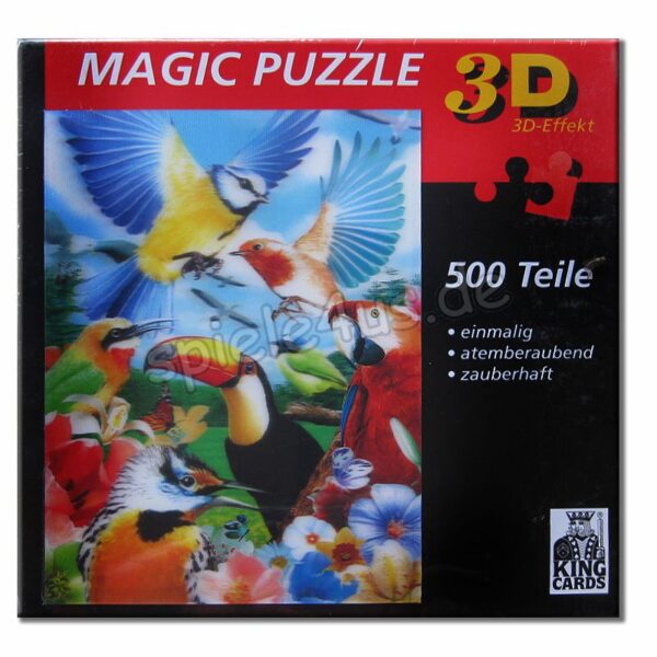 Tropical Birds 500 Teile 3 D Magic Puzzle