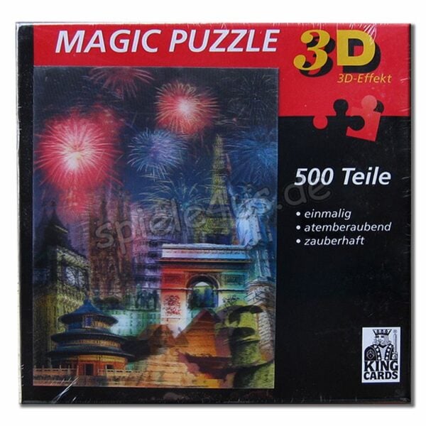 World Celebration 500 Teile 3 D Magic Puzzle