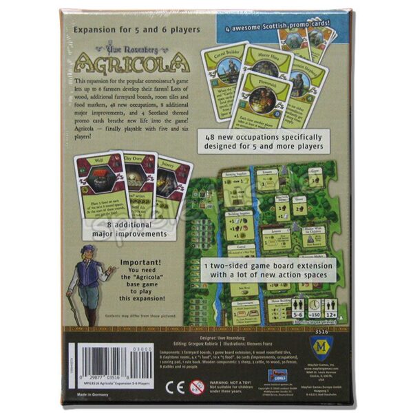Agricola Erweiterung für 5-6 Spieler ENGLISCH
