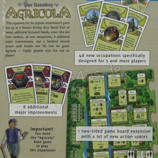 Agricola Erweiterung für 5-6 Spieler ENGLISCH