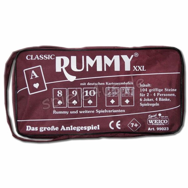 Classic Rummy XXL 99023 in der Reißverschlusstasche