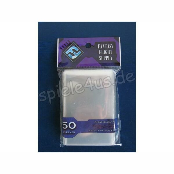 50 Kartenhüllen Clear Sleeves Standard 59×92 mm (lila)