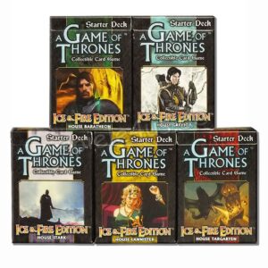Bundle A Game of Thrones Ice & Fire House 5 Starter Decks