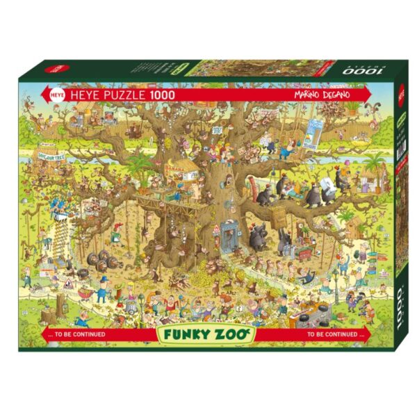 Monkey Habitat 1000 Teile Puzzle Heye 29833