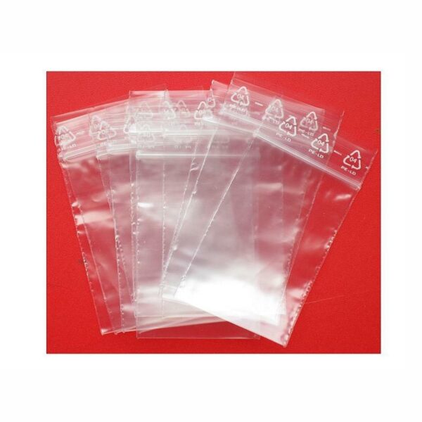 Set 10 Druckverschlussbeutel transparent 40 x 60 mm