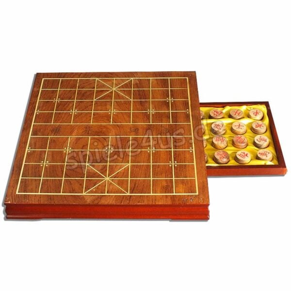 XiangQi Chinesisches Schach Holz mit großen Spielsteinen