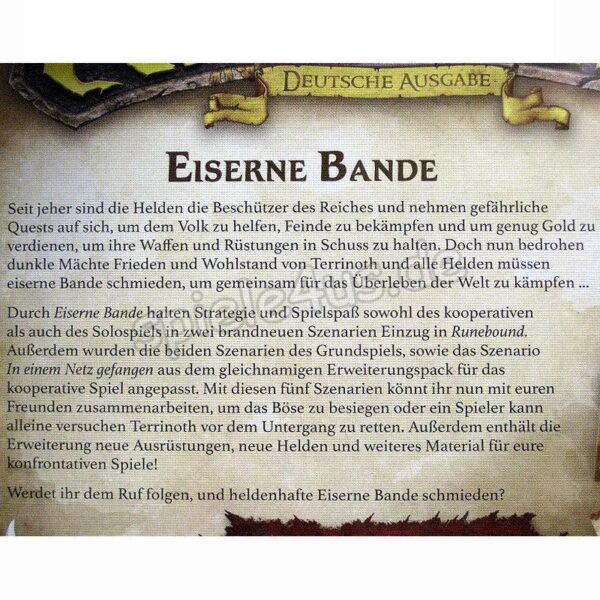 Runebound Eiserne Bande Erweiterung