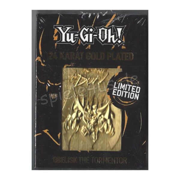 YuGiOh! Limited Edition 24K Gold Metal God Card Slifer the Sky Dragon