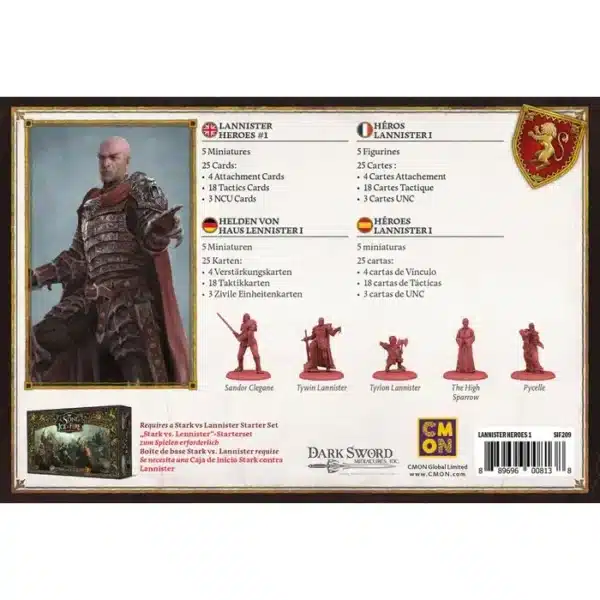 A Song of Ice & Fire – Lannister Heroes 1 (Helden von Haus Lennister 1) – Bild 2