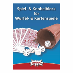 Spiel- & Knobelblock für Würfel- & Kartenspiele
