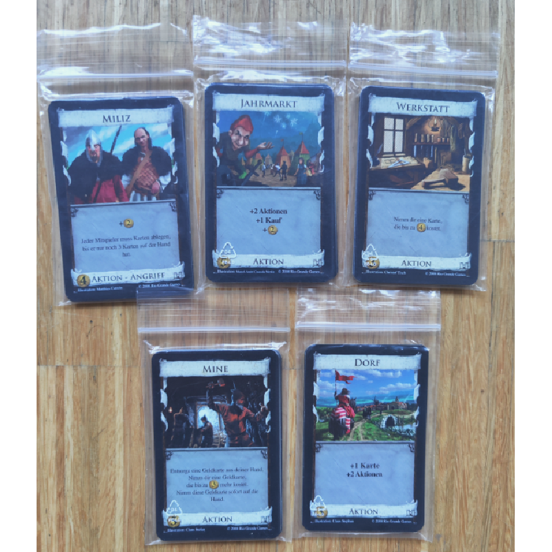 Dominion 5xPromo Bundle Miliz Jahrmarkt Mine Werkstatt Dorf 1 Dominion 5xPromo Bundle Miliz Jahrmarkt Mine Werkstatt Dorf
