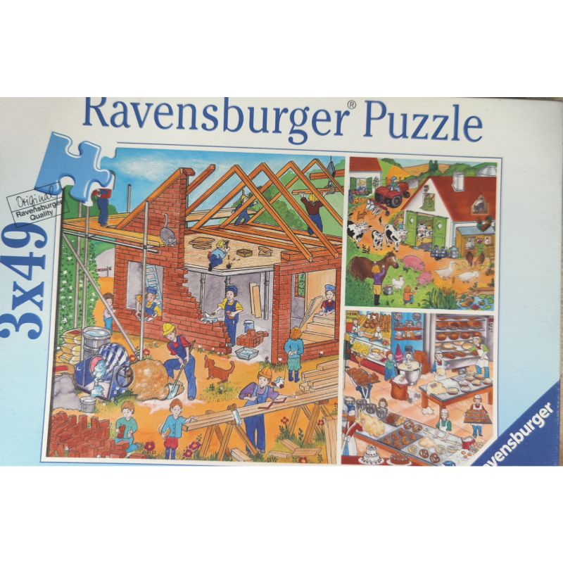 Kinderpuzzle 3x49 Teile Baustelle Ravensburger Puzzle 1 Kinderpuzzle 3x49 Teile Baustelle Ravensburger Puzzle